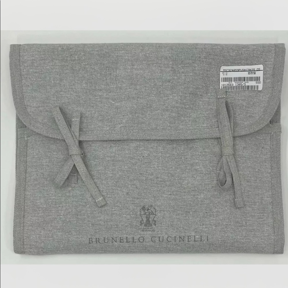 Brunello  Cucinelli Sequin Ebellished Ribbed Gray Knit Scarf